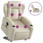 vidaXL Massagesessel mit Aufstehhilfe Elektrisch Creme Kunstleder vidaXL Massagesessel mit Aufstehhilfe Elektrisch Creme Kunstleder