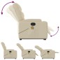 vidaXL Massagesessel mit Aufstehhilfe Creme Stoff vidaXL Massagesessel mit Aufstehhilfe Creme Stoff