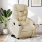 vidaXL Relaxsessel mit Aufstehhilfe Elektrisch Creme Stoff vidaXL Relaxsessel mit Aufstehhilfe Elektrisch Creme Stoff