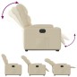 vidaXL Relaxsessel mit Aufstehhilfe Elektrisch Creme Stoff vidaXL Relaxsessel mit Aufstehhilfe Elektrisch Creme Stoff