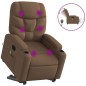 vidaXL Elektrischer Massagesessel mit Aufstehhilfe Braun Stoff vidaXL Elektrischer Massagesessel mit Aufstehhilfe Braun Stoff