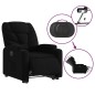 vidaXL Relaxsessel mit Aufstehhilfe Elektrisch Schwarz Stoff vidaXL Relaxsessel mit Aufstehhilfe Elektrisch Schwarz Stoff