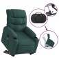 vidaXL Elektrischer Massagesessel mit Aufstehhilfe Dunkelgrün Stoff vidaXL Elektrischer Massagesessel mit Aufstehhilfe Dunkelgrün Stoff
