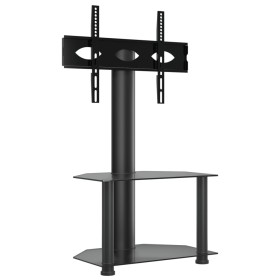 vidaXL TV-Eckregal mit 2 Ablagen für 32-70 Zoll Schwarz