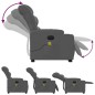 vidaXL Elektrischer Massagesessel mit Aufstehhilfe Dunkelgrau Stoff vidaXL Elektrischer Massagesessel mit Aufstehhilfe Dunkelgrau Stoff