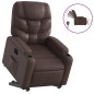 vidaXL Relaxsessel mit Aufstehhilfe Elektrisch Braun Kunstleder vidaXL Relaxsessel mit Aufstehhilfe Elektrisch Braun Kunstleder