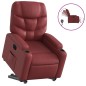 vidaXL Relaxsessel mit Aufstehhilfe Elektrisch Weinrot Kunstleder vidaXL Relaxsessel mit Aufstehhilfe Elektrisch Weinrot Kunstleder