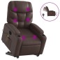 vidaXL Massagesessel mit Aufstehhilfe Elektrisch Braun Kunstleder vidaXL Massagesessel mit Aufstehhilfe Elektrisch Braun Kunstleder