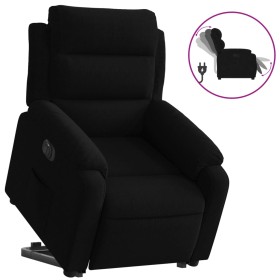 vidaXL Relaxsessel mit Aufstehhilfe Elektrisch Schwarz Samt