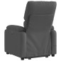 vidaXL Massagesessel mit Aufstehhilfe Dunkelgrau Stoff vidaXL Massagesessel mit Aufstehhilfe Dunkelgrau Stoff