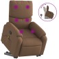 vidaXL Massagesessel mit Aufstehhilfe Braun Stoff vidaXL Massagesessel mit Aufstehhilfe Braun Stoff