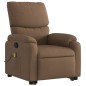 vidaXL Massagesessel mit Aufstehhilfe Braun Stoff vidaXL Massagesessel mit Aufstehhilfe Braun Stoff
