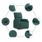 vidaXL Relaxsessel mit Aufstehhilfe Elektrisch Dunkelgrün Stoff vidaXL Relaxsessel mit Aufstehhilfe Elektrisch Dunkelgrün Stoff