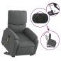 vidaXL Elektrischer Massagesessel mit Aufstehhilfe Dunkelgrau Stoff vidaXL Elektrischer Massagesessel mit Aufstehhilfe Dunkelgrau Stoff