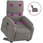 vidaXL Elektrischer Massagesessel mit Aufstehhilfe Taupe Stoff vidaXL Elektrischer Massagesessel mit Aufstehhilfe Taupe Stoff