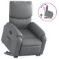 vidaXL Relaxsessel mit Aufstehhilfe Grau Kunstleder vidaXL Relaxsessel mit Aufstehhilfe Grau Kunstleder