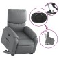 vidaXL Relaxsessel mit Aufstehhilfe Grau Kunstleder vidaXL Relaxsessel mit Aufstehhilfe Grau Kunstleder