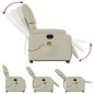 vidaXL Massagesessel mit Aufstehhilfe Creme Kunstleder vidaXL Massagesessel mit Aufstehhilfe Creme Kunstleder
