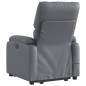 vidaXL Massagesessel mit Aufstehhilfe Grau Kunstleder vidaXL Massagesessel mit Aufstehhilfe Grau Kunstleder