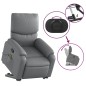 vidaXL Massagesessel mit Aufstehhilfe Grau Kunstleder vidaXL Massagesessel mit Aufstehhilfe Grau Kunstleder