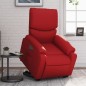 vidaXL Relaxsessel mit Aufstehhilfe Elektrisch Rot Kunstleder vidaXL Relaxsessel mit Aufstehhilfe Elektrisch Rot Kunstleder