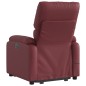 vidaXL Massagesessel mit Aufstehhilfe Elektrisch Weinrot Kunstleder vidaXL Massagesessel mit Aufstehhilfe Elektrisch Weinrot Kunstleder