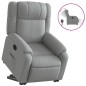 vidaXL Relaxsessel mit Aufstehhilfe Elektrisch Hellgrau Stoff vidaXL Relaxsessel mit Aufstehhilfe Elektrisch Hellgrau Stoff
