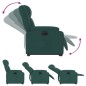 vidaXL Relaxsessel mit Aufstehhilfe Elektrisch Dunkelgrün Stoff vidaXL Relaxsessel mit Aufstehhilfe Elektrisch Dunkelgrün Stoff