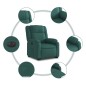 vidaXL Relaxsessel mit Aufstehhilfe Elektrisch Dunkelgrün Stoff vidaXL Relaxsessel mit Aufstehhilfe Elektrisch Dunkelgrün Stoff