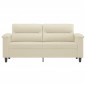 vidaXL 2-Sitzer-Sofa Creme 140 cm Kunstleder vidaXL 2-Sitzer-Sofa Creme 140 cm Kunstleder