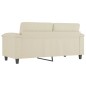 vidaXL 2-Sitzer-Sofa Creme 140 cm Kunstleder vidaXL 2-Sitzer-Sofa Creme 140 cm Kunstleder