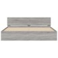 vidaXL Bettgestell mit Kopfteil Grau Sonoma 160x200 cm vidaXL Bettgestell mit Kopfteil Grau Sonoma 160x200 cm