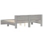 vidaXL Bettgestell mit Kopfteil Grau Sonoma 160x200 cm vidaXL Bettgestell mit Kopfteil Grau Sonoma 160x200 cm