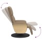 vidaXL Massagesessel mit Fußteil Cappuccino-Braun Kunstleder vidaXL Massagesessel mit Fußteil Cappuccino-Braun Kunstleder