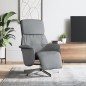 vidaXL Relaxsessel mit Fußteil Hellgrau Stoff vidaXL Relaxsessel mit Fußteil Hellgrau Stoff