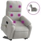 vidaXL Massagesessel Aufstehhilfe Elektrisch Hellgrau Mikrofasergewebe vidaXL Massagesessel Aufstehhilfe Elektrisch Hellgrau Mikrofasergewebe