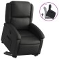 vidaXL Relaxsessel mit Aufstehhilfe Schwarz Echtleder vidaXL Relaxsessel mit Aufstehhilfe Schwarz Echtleder