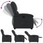 vidaXL Relaxsessel mit Aufstehhilfe Schwarz Echtleder vidaXL Relaxsessel mit Aufstehhilfe Schwarz Echtleder