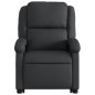 vidaXL Relaxsessel mit Aufstehhilfe Schwarz Echtleder vidaXL Relaxsessel mit Aufstehhilfe Schwarz Echtleder