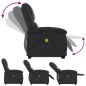 vidaXL Massagesessel mit Aufstehhilfe Elektrisch Schwarz Echtleder vidaXL Massagesessel mit Aufstehhilfe Elektrisch Schwarz Echtleder