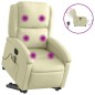 vidaXL Massagesessel mit Aufstehhilfe Elektrisch Creme Echtleder vidaXL Massagesessel mit Aufstehhilfe Elektrisch Creme Echtleder