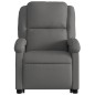vidaXL Massagesessel mit Aufstehhilfe Grau Echtleder vidaXL Massagesessel mit Aufstehhilfe Grau Echtleder