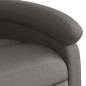 vidaXL Massagesessel mit Aufstehhilfe Grau Echtleder vidaXL Massagesessel mit Aufstehhilfe Grau Echtleder