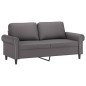 vidaXL 2-Sitzer-Sofa Grau 140 cm Kunstleder vidaXL 2-Sitzer-Sofa Grau 140 cm Kunstleder