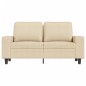 vidaXL 2-Sitzer-Sofa Creme 120 cm Stoff vidaXL 2-Sitzer-Sofa Creme 120 cm Stoff