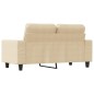 vidaXL 2-Sitzer-Sofa Creme 120 cm Stoff vidaXL 2-Sitzer-Sofa Creme 120 cm Stoff
