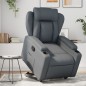 vidaXL Relaxsessel mit Aufstehhilfe Grau Kunstleder vidaXL Relaxsessel mit Aufstehhilfe Grau Kunstleder