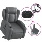 vidaXL Relaxsessel mit Aufstehhilfe Grau Kunstleder vidaXL Relaxsessel mit Aufstehhilfe Grau Kunstleder