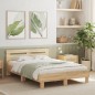vidaXL Bettgestell mit Kopfteil Sonoma-Eiche 120x200 cm Holzwerkstoff vidaXL Bettgestell mit Kopfteil Sonoma-Eiche 120x200 cm Holzwerkstoff