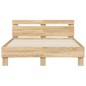 vidaXL Bettgestell mit Kopfteil Sonoma-Eiche 120x200 cm Holzwerkstoff vidaXL Bettgestell mit Kopfteil Sonoma-Eiche 120x200 cm Holzwerkstoff